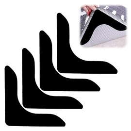 Anti-Slip Rug Underlay Grippers, Washable Reusable V-Shape Non-Slip Underlay for Wooden Laminate and Carpeted Floors Prevents Curling and Keeps Rugs in Place