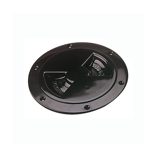 Sea-Dog 4" Screw Out Deck Plate - Black