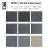 18 Pack Sandpaper,Wet Dry Fine Sand Paper,Dry Assorted Sanding Sheets,