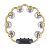 Tambourine Double Row Floral Design Percussion Jingles Hand Instrument for