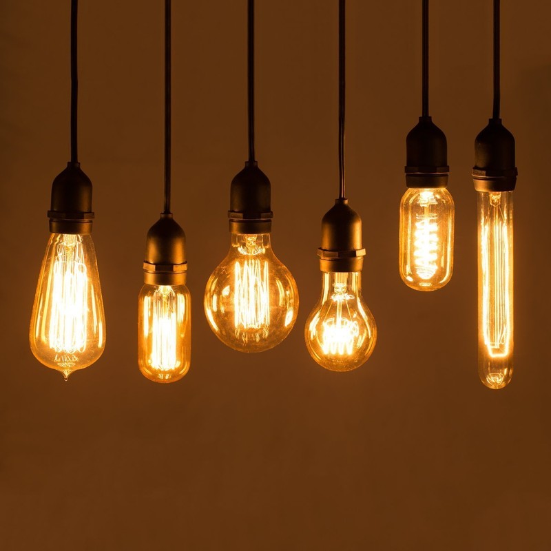 CTKcom G30 Edison Globe Bulbs (2 Pack)- G95 E27 Antique