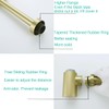 SEABEFORE Brass Round Bottle P-Trap 1 1/4, Adjustable Basin Sink