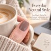 10ML Taupe Nail Polish, Air Dry Glossy Nail Lacquer, No
