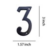 House Numbers- 3 Inch Solid Cast Iron Home Address Number