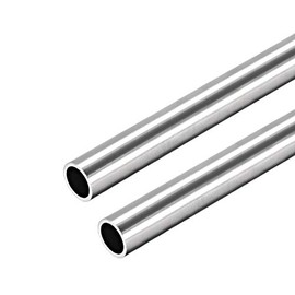 sourcing map Round Tube Straight Pipe 10 mm Outer Diameter 1 mm Wall Thickness 250 mm Length Seamless 304 Stainless Steel Pack of 2