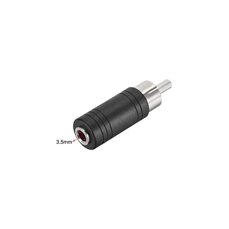 sourcing map 2 Pcs RCA Male to 3.5mm Female Stereo