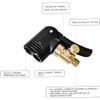 WADY Inflator Nozzle Bike Pump Adapter Valve Adapter Dual Head