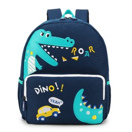 willikiva Car Dinosaur Kids Toddler Backpack for Boys and Girls Children Waterproof Preschool Bag(Dinosaur)