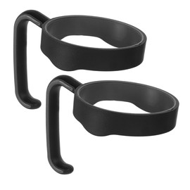 Ciieeo 2pcs Coffee Cup Handle Grip Lightweight Tumbler Holder for Cups Ergonomic Design for Secure Grip for Travel Outdoor Activities Black