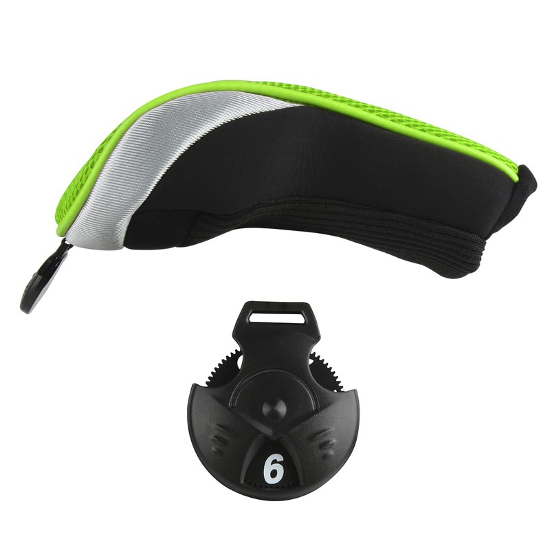 Andux Golf Hybrid Club Headcovers with Interchangeable Number Tags Set
