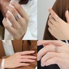 Loqimu Stackable Rings Stainless Steel Open Knuckle Rings for Women