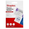 STAPLES Thermal Laminating Pouches, Business Card Size, 5 Mil, 25/Pack