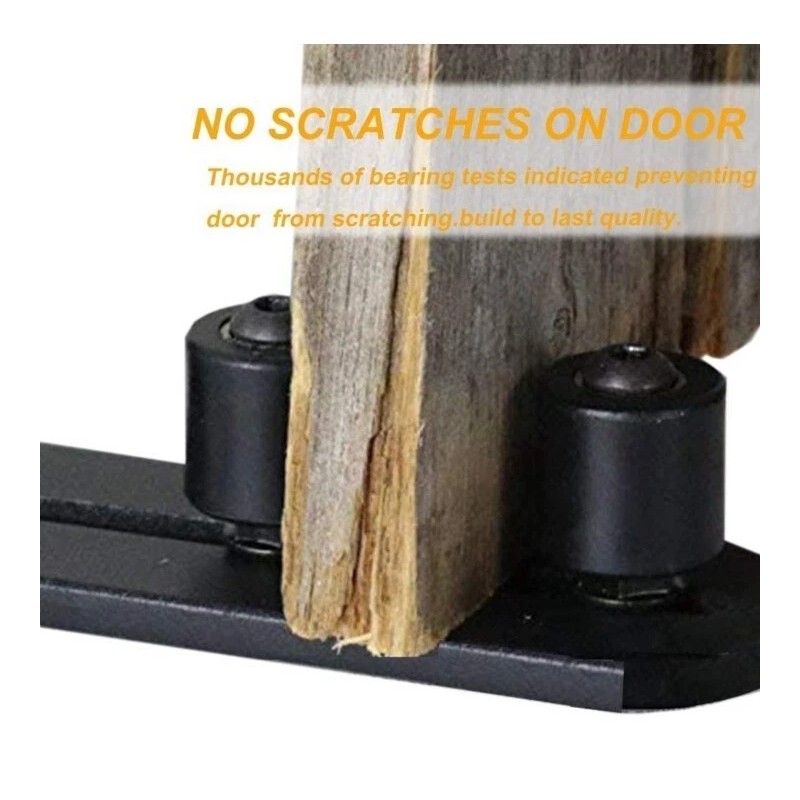 SMARTSMITH Ball Bearings Design!!!New Upgraded 2 Pcs Barn Door Floor