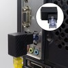 Duttek - Adaptador Ethernet de 90 grados, en ángulo recto,