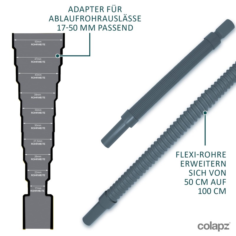 Colapz Caravan Accessories - Flexible Waste Collapsible and Extendable Caravan