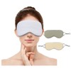 Set of 2, Cool/Warm, Eye Mask, Light Blocking, For Sleeping,