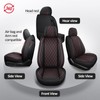 MIROZO Silverado Seat Covers,Truck Seat Covers Compatible with 2007-2013 and