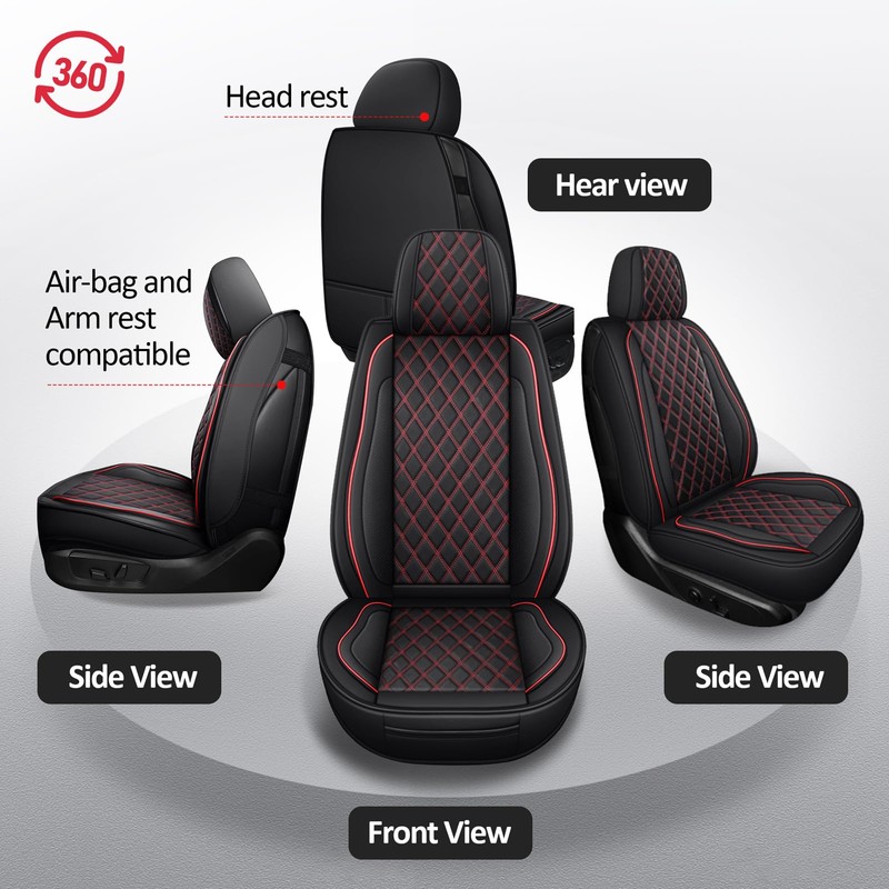 MIROZO Silverado Seat Covers,Truck Seat Covers Compatible with 2007-2013 and