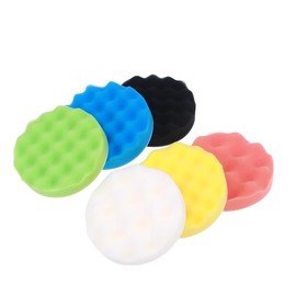 Gatuida 8-Piece Car Detailing Wool Polishing Pad Set 7-Inch Buffing Sponge Discs for Waxing and Grinding Compatible Car Polisher Models