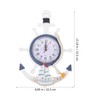 IMIKEYA Mediterranean Style Anchor Clock, Outdoor ClocksNautical Anchor Ship Steering