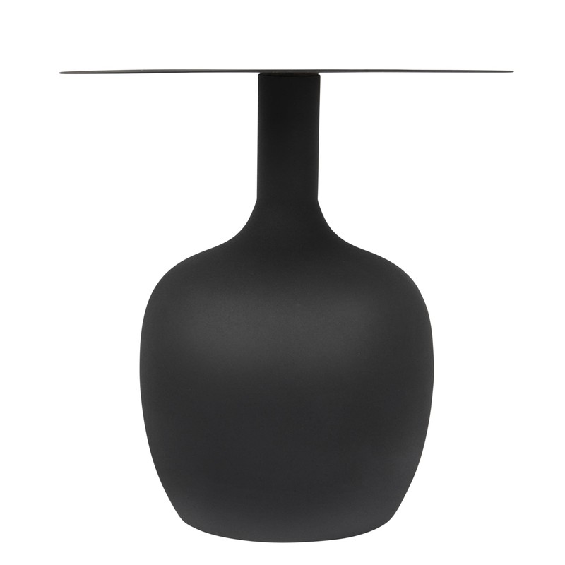 Creative Co-Op Metal Textured, Black, KD Table