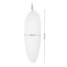 Izemisonico Tail Key Holder, Mofufufu, Tail, Accessory, Cosplay, Fox, Dog, Cute Tail, Cosplay, Costume, Costume, Anima, Strap, white