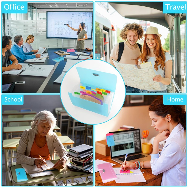 2 x Expanding File A6, Index Card Box A6, Document