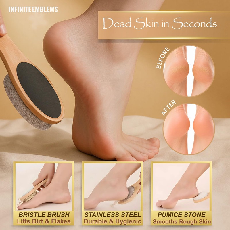 Foot Care Kit with Towels, Scrub, Heel Mask, Lotion, Soak