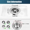 Kitchen Sink Drain Strainer, 4 in 1 All Stainless Steel