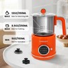 Stainless Steel Milk Frother for Coffee, 3-in-1 Electric Milk Warmer