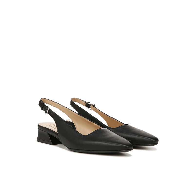 Naturalizer Naturalizer Womens Ginger Snip Toe Slingbacks Black 8.5 W