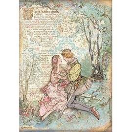 Stamperia International Rice Paper-Sleeping Beauty Lovers, Various, A4