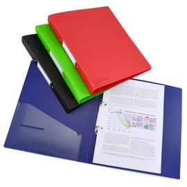 Rapesco 1658 Germ-Savvy antibakteriell, A4 25 mm 2-Ring PP Ringordner, 35mm Rücken, verschiedene Farben, 4 Stück