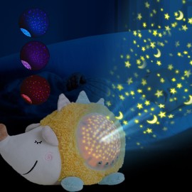 YODIFFMI Baby Toys 0-6-12 Months, Plush Hedgehog Musical Toys, Cute Stuffed Animal Infant Toys with Light & Sounds (Hedgehog)