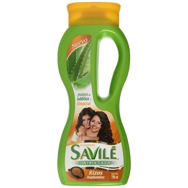 Shampoo Savile With Aloe Pulp & Seed Control Hair Lost For Curly Hair, 750ml