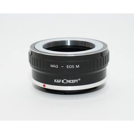K&F M42 Mount - Canon Compatible EOS M Mount Adapter with Lens Cloth m42-eosm (KFEOSM)
