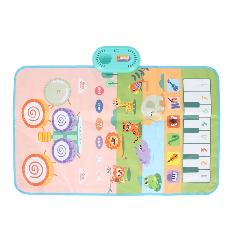 Musical Mat for Toddlers Floor Piano Keyboard Drum Carpet Waterproof