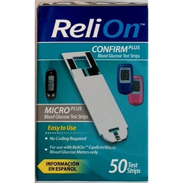 Relion Comfirm/Micro Test Strips 50 Ct