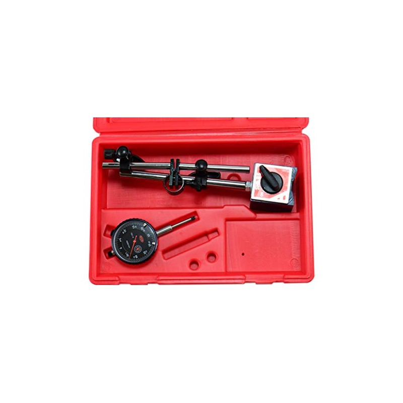 Shars Magnetic Base Holder Stand with 1" Black Face Dial