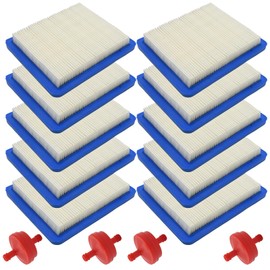 SYOWADA 10 Pcs Filtros De Aire 491588S Con 4 Pcs Filtro De Combustible 394358, Reemplazo Para BS 4101, 5043, Reemplazo Para Toro 20332 Y Más, Para Cor