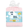 Silentnight Safe Nights Cot Size Fitted Sheets Set 100% Jersey