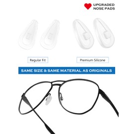 2 Pairs Replacement Nosepieces Nose Pads for Oakley Contrail OO4147 | Lizard OX5113 OX5120 | Gasser OX5087 | Limit Switch OX5119 OX5121 Sunglass - Soft Base