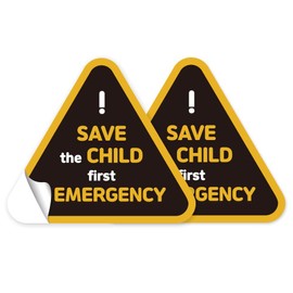 [Daon] Baby on Board Car Sticker - 4packs, Reflective Waterproof Safety Decal for Vehicle Window or Bumper, Easy to Apply and Remove, Large Size 6.75"x6", No Residue, Cute Unique Design