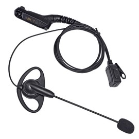 UAYESOK D Shape Multi Pin Walkie Talkie Earpiece with Boom Mic for Motorola XPR6100 XPR6350 XPR6550 XPR7350 XPR7550e XPR7580e APX900 APX1000 APX4000 APX6000 APX7000 APX8000