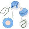 Minache Little Girls Fashion Flower Crossbody Shoulder Bag Crochet Messenger