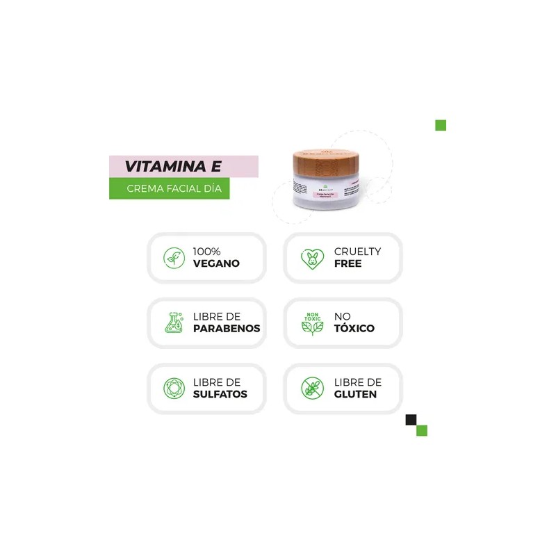 Crema Facial De Dia Vitamina E Con Spf15 Beohemp 50