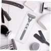 CAXUSD Travel Shaver Box 3 Storage Containers Razor Blade Holder