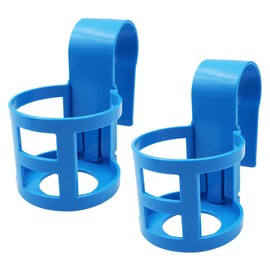 WANGCL 2PCS Poolside Cup Holder for Above Ground Pools Pool Cup Holder Pool Drink Holder Fits 2 Inch or Less Round Top Bar （Round