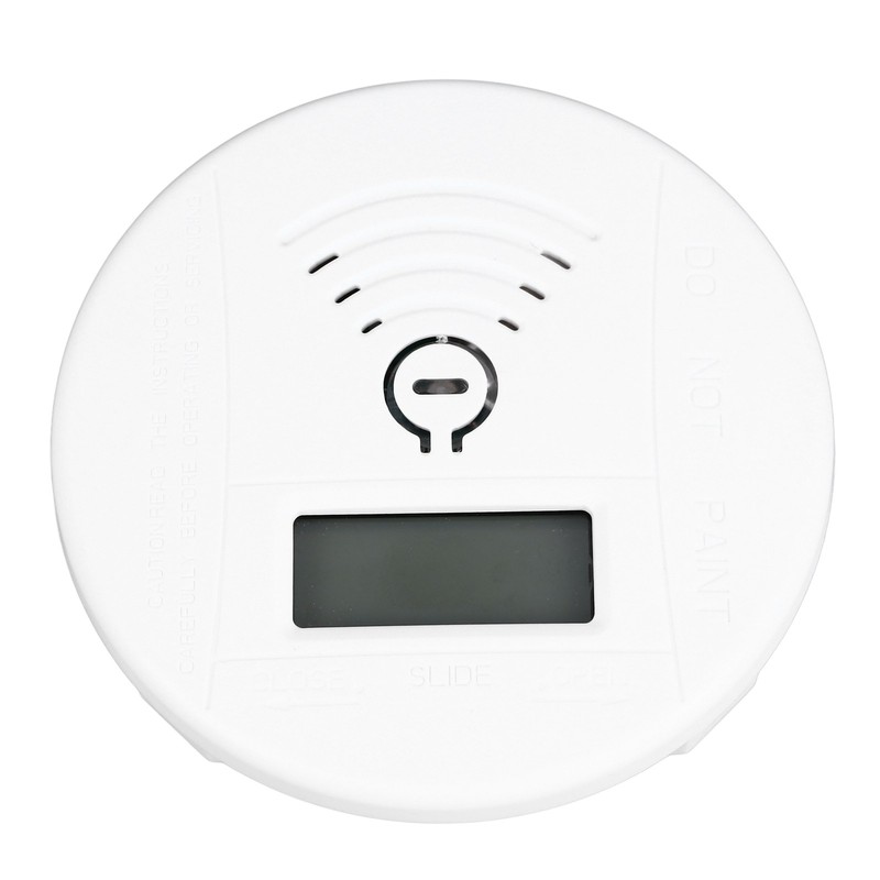 CO Detector Battery Operated Audible and Visual Mini CO Alarm