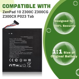 SWARK New C11P1517 Rechargeable Battery Compatible with ASUS ZenPad 10 Z300C Z300CG Z300CX P023 Tab with Upgraded Repair Tools Kit